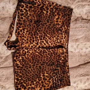 Cheetah shorts never worn!